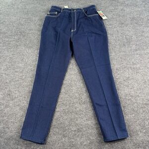 Vintage Gitano PS Jeans Women Missy 18 Long Blue Denim Power Stretch High Rise